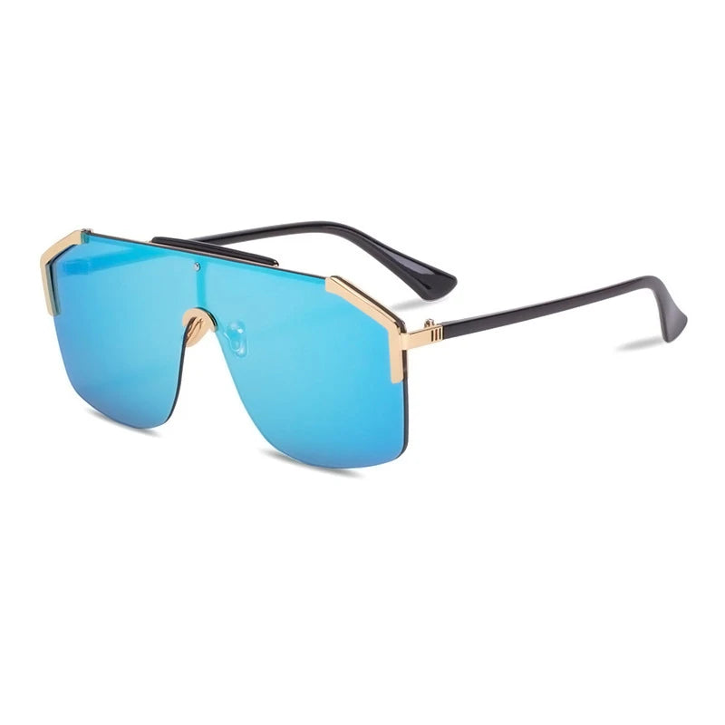 Sunway Eyewear New Ladies Sun Glasses Fashion One-Piece Oversized Personality UV Protection Women Shades Sunglasses