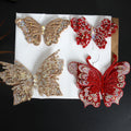 Butterfly Pattern 3D Diamond Cloth Patch Non-Woven Glass Fabric with Rhinestones for Clothing Footwear Headbands