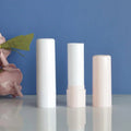 Wholesale Custom Round White Pink 4.8g Plastic Lip Balm Tube Empty Lipstick Chapstick Tubes Container Cosmetic Packaging