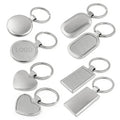 Factory Custom Keyring Keychain Custom Sublimation Key Chain Ring Zinc Alloy Customized Promotional Metal Blank Keychain