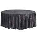 Luxury Modern High-End Black Wedding Velvet Tablecloth Polyester Solid Stretch Cover for Family Banquets Parties Nonwoven