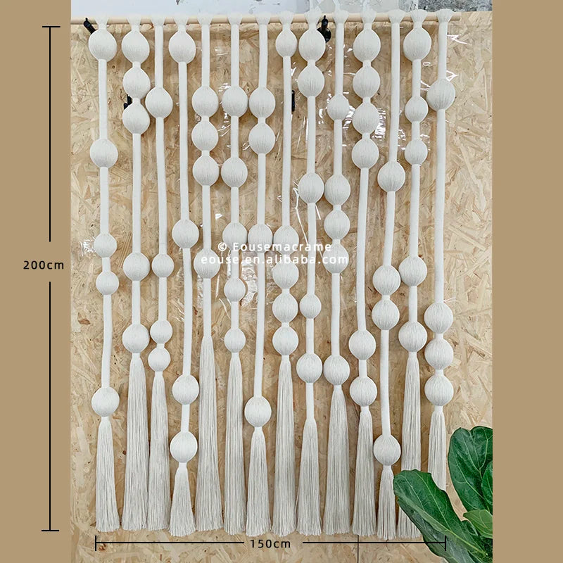 Factory Customize Boho Style Special Tassel Tapestry Decoration Hanging Decor Living Room Background Cloth Bedroom Wall Hanging