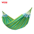 WOQI Wholesale New Design Comfortable Cotton Canvas Ultralight Hammocks for Camping Travel