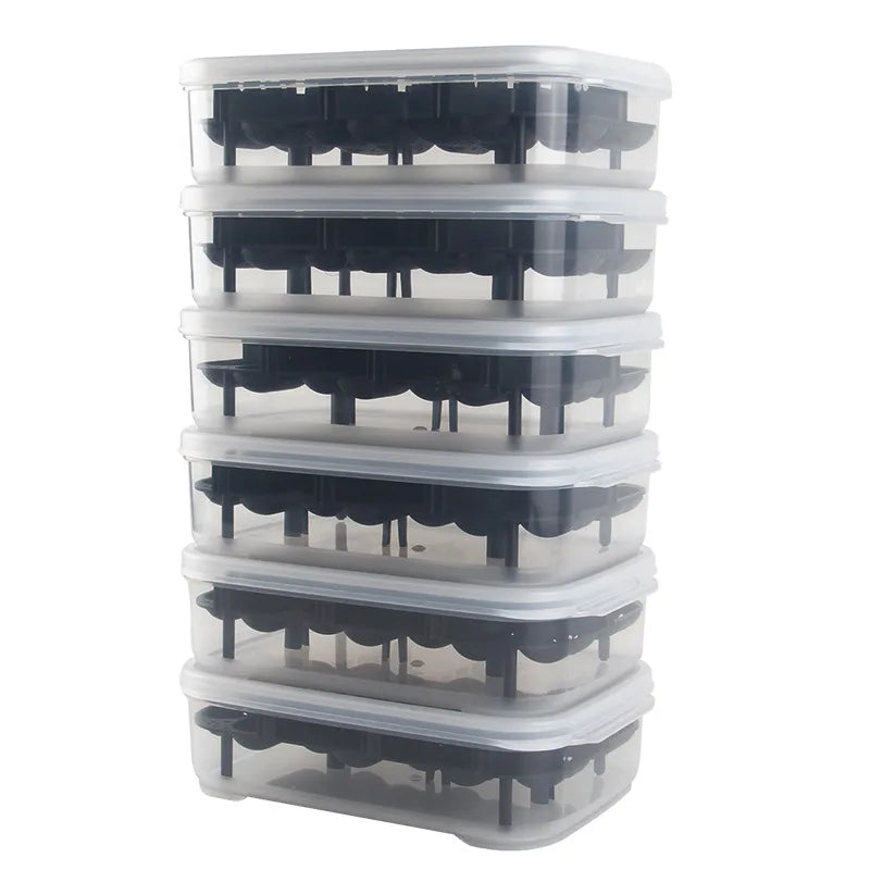 14 Eggs Lizard Turtle Incubator Trays Plastic Reptile Breeding Box Egg Hatching Box Mini Hatchery