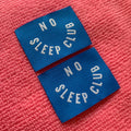 Navy Blue Texture Surface Damask Woven Labelnice Looking Embroidery Clothing Woven Patch for Collar