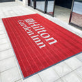 Anti Slip Washable Handmade Custom Door Mats Front Spaghetti Carpet Outdoor Indoor Floor Mat Welcome Logo PVC Coil