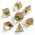 7pcs Polyhedral Resin Dice Set Sharp Tabletop Games Board Accessories