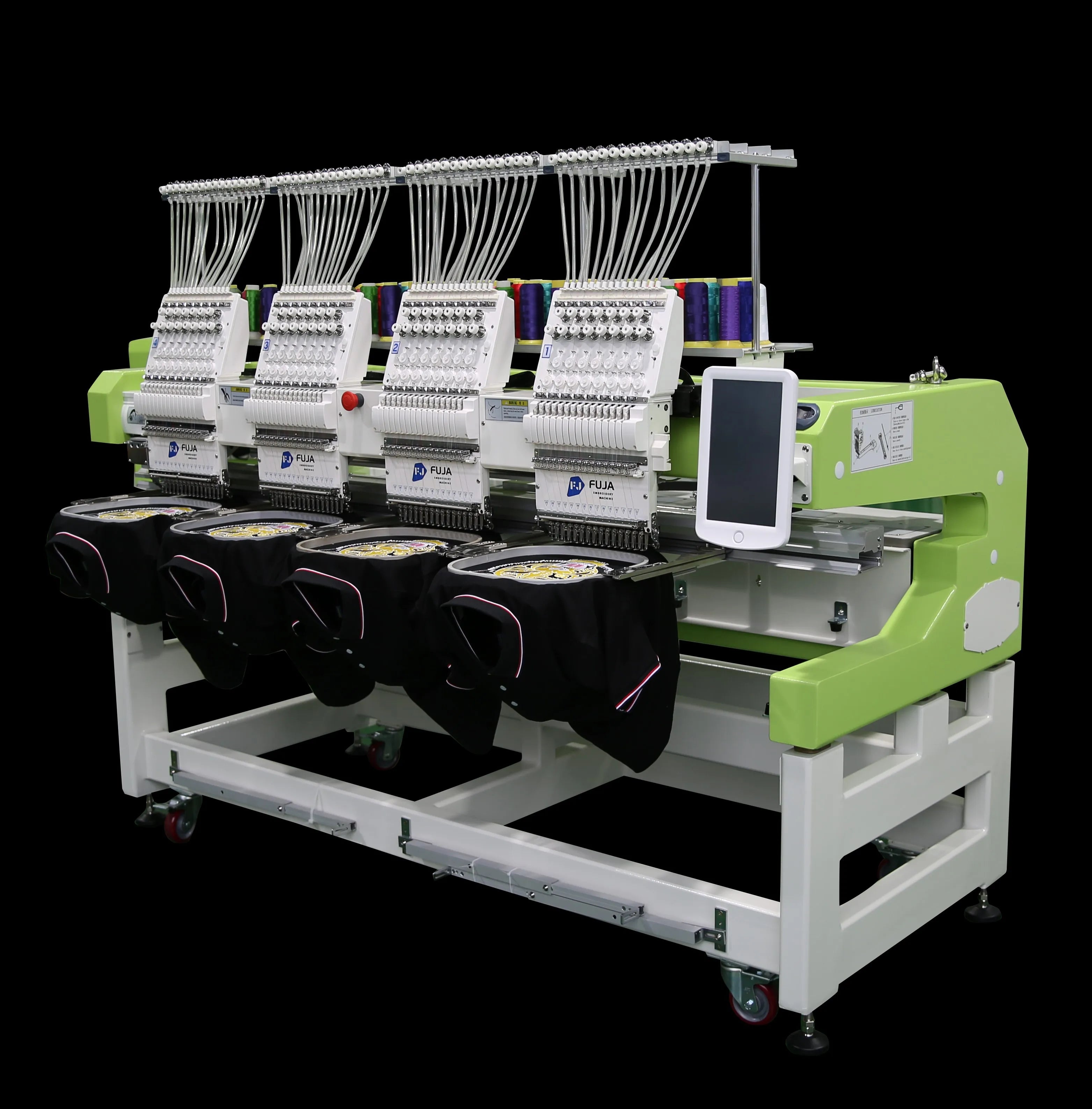 FUJA 4 Heads Multi Needles High Speed Industrial Computerized Cap Embroidery Machine New Home Use