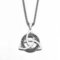 Tarnish Free Necklace Vintage Rune Pendant Viking Celtic Knot Stainless Steel Necklace Men and Women Titanium Steel Necklace