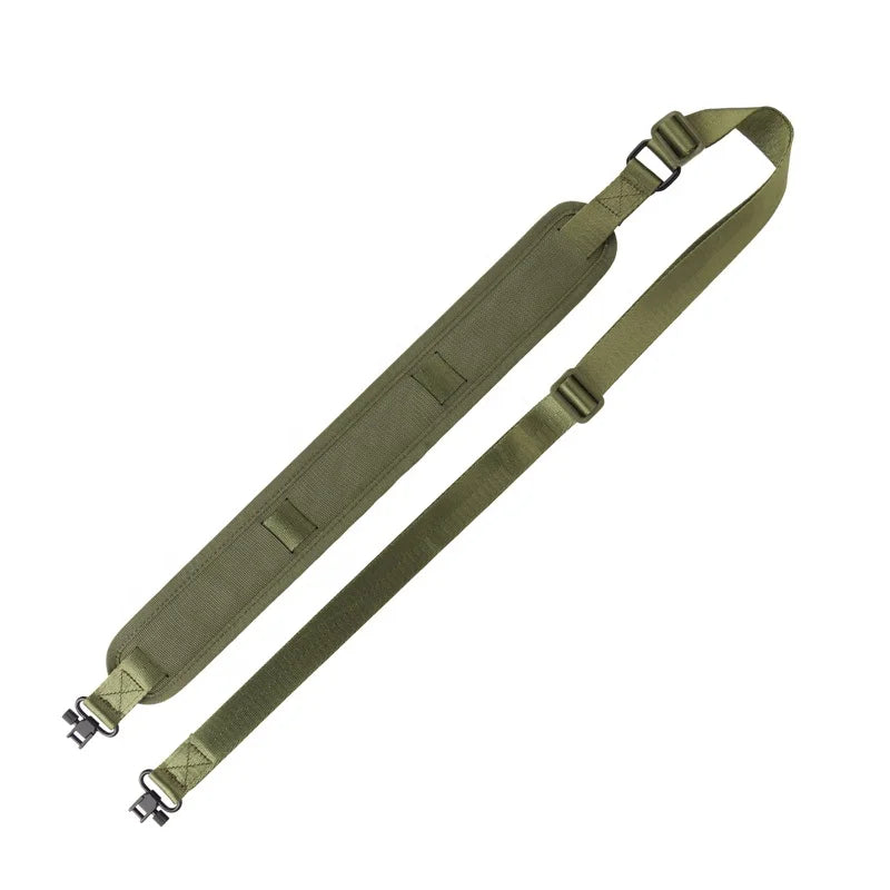 Universal Tactical 2 Point Sling with QD Swivel Hunting Padded Shoulder 1" Wide Nylon Webbing Adjustable Strap