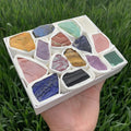 Hongzhuo Wholesale Natural Stone Semi Precious Rough Raw Stone for Healing Reiki with Box