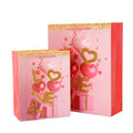 Valentine's Day Gift Bag Printing Holographic Grocery Thicken Shopping Bag for Apparel Gift Packaging