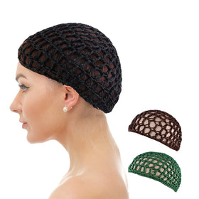 Wholesale Custom Elastic Mesh Hair Accessories Soft Rayon Hair Net Wig Head Net Fine Net Head Set Hair Snood Cap for Women Men
