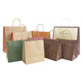 Wholesale Custom Eco-Friendly Kraft Brown Paper Lunch Bags with Flat Handle Restaurant Insulated Food Wrap for Pizza Milk Sushi