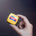BTE 1M Custom Logo Retractable Stainless Steel Body Tool Tape Measure High Quality 1M/3ft Portable Promotion Metric Measurement