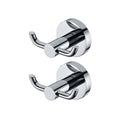 Bath Towel Hook Stainless Steel Towel Holder Hooks Chrome Door Bathroom Robe 2 Hook Hat Clothes Wall Door Hanger