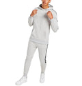 OEM High Quality Organic Cotton Tracksuits Training Wear Set Custom Stripe Tech Fleece Tracksuit for Man
