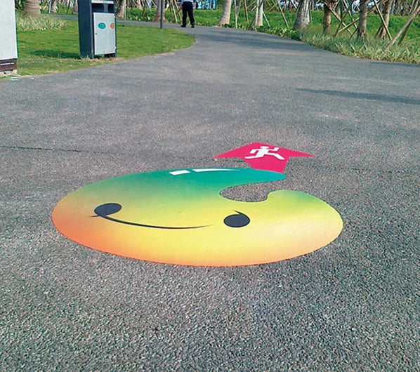 Outdoor Large Size PVC Anti-Slip Waterproof Floor Sticker