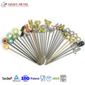Custom Design Stainless Steel Cocktail Picks Party Favor GRAS & REACH Certified Safe Fruit Olive Picks for Martini Drink Garnish