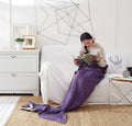 Hot Selling INS Style 100% Acrylic  for Adult  Crochet Soft Mermaid Tail Knitted Blanket JY