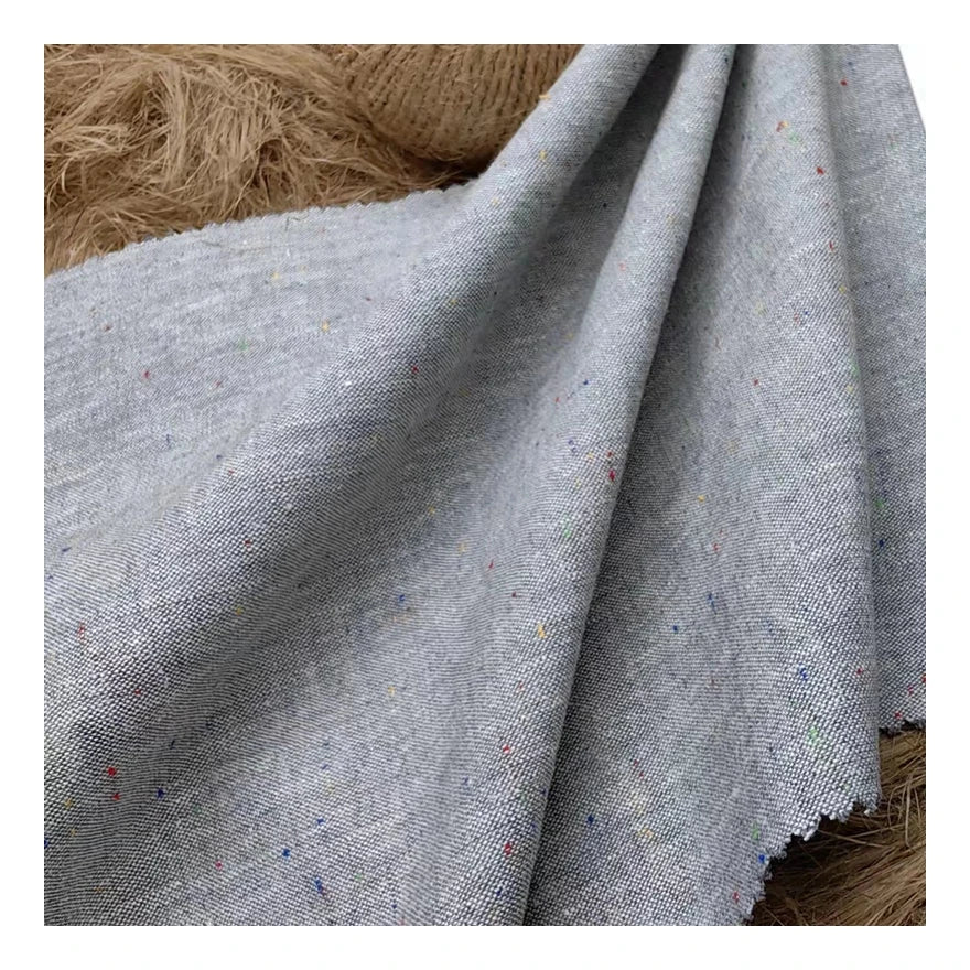 21004 28% Hemp 72% Organic Cotton Woven Yarn Dyed OEKO-TEX Certified Eco-Friendly Fabric for Garment Shirts Dress Sportswear