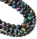 Wholesale High Quality Natural Stone Beads Size 4MM to 10MM Tiger Eyes Loose Round Beads for Jewelry Necklace Bracelet Making