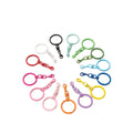 Colorful Keyring Lobster Clasp Hook With Rotating Buckle for Diy Jewelry Making Keychain Connector Key Ring Accessories