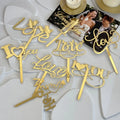 Customizable Acrylic Cake Toppers for Valentine's Day Love-themed Number Cake Accessory for Party Decorations