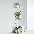 Round Metal Hoop Pillar for Wedding Birthday & Graduation Events Elegant Flower Stand & Balloon Arch for Party Decorations