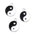 Charms 2 Sided Eight Diagrams Black and White Yin Yang Gossip 18mm Pendants DIY Making Findings Handmade Tibetan Jewelry