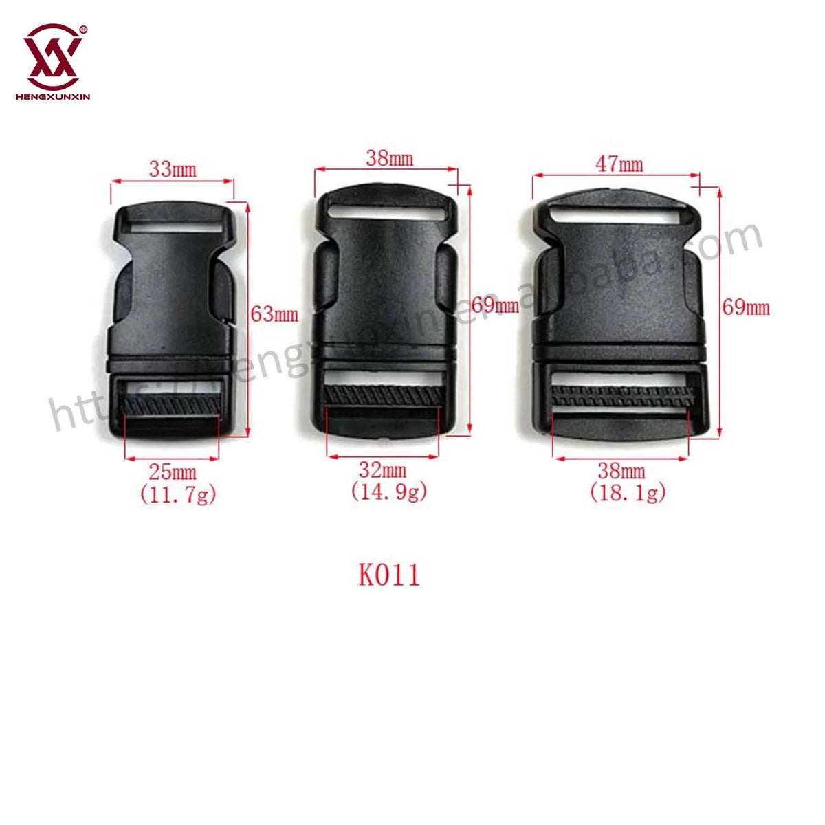 Hight Quality Multipurpose Safety 25mm 32mm 38mm Quick Release Plastic Buckle for Bag Accessories
