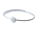Personality New Art 925 Sterling Silver Jewelry Female Simple Bar Snow High-quality Popular Open Bracelet