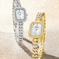 Mark Fairwhale 2024 New Small Gold Watch Women Fashion Small Dial Light Luxury Girlfriend
