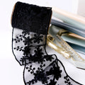 Black White 5cm French Lace Ribbon Embroidery Ribbon