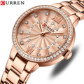 2022 New CURREN 9085 Watch Women Watches Ladies Creative Steel Women's Bracelet Watches Female Waterproof Clock Relogio Feminino