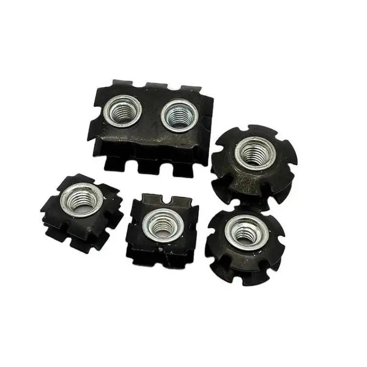 Stainless Steel Round Polished Insert Nuts for Square Pipe-Water Treatment & Mining Applications