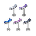Fashion Piercing Body Jewelry ASTM F136 Titanium Screw Lip Ear Nose Piercing Body Jewelry