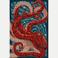 30*40cm Diy 5D Diy Mosaic Octopus Picture of Rhinestones Diamond Painting Full Square Drill Diamond Embroidery Needlework