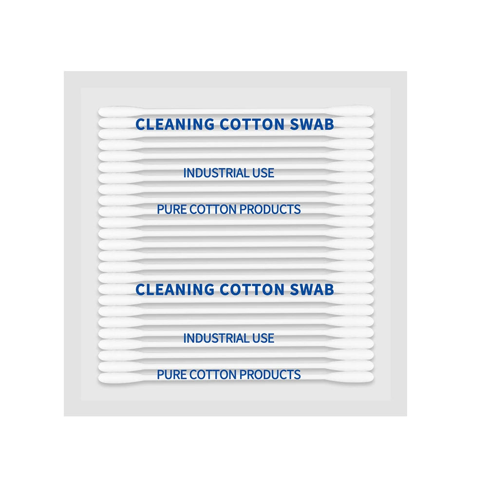 Paper Cleaning White Round Double Head Tip Cotton Swabs Paper Lint Free Stick Swabs