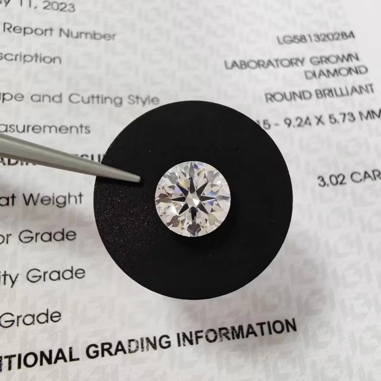 IGI Certified 0.1ct Wholesale Lab Created Diamond HPHT CVD Lab Grown Diamond