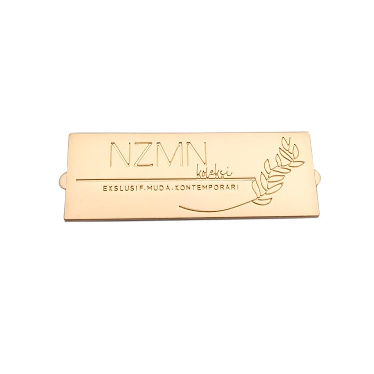 Zinc Alloy Custom Bag Metal Name Plates Brand logo Metal Tags Label for Handbags