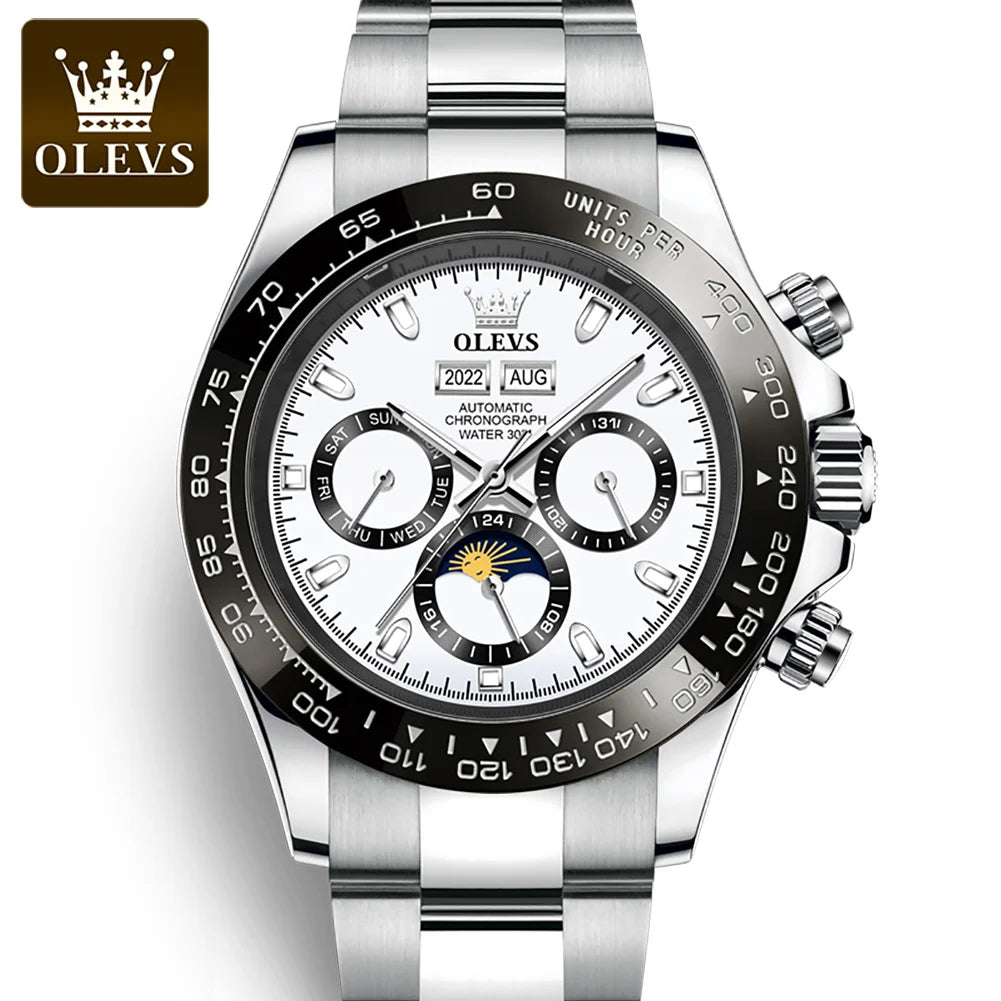 OLEVS 6654 Good Quality Men Reloj OEM Custom Waterproof Mechanical Watches Automatic Luxury Tourbillon Watch