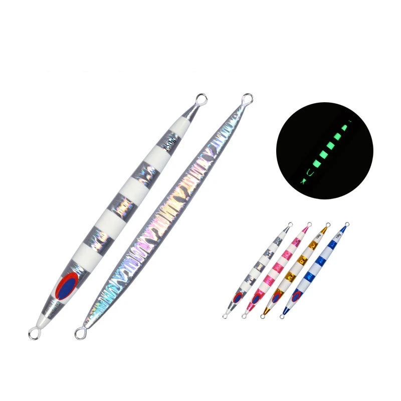 TOPRIGHT JIG064 120g 150g 200g 250g 300g 400g Lead Fishing Knife Jig Slow Jigging Lure Luminous Fishing Hard Metal Jig Lure