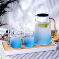 Large Capacity Heat Resistant Glass Teapot Jug with Mugs Set Drinking Set MegaBDM