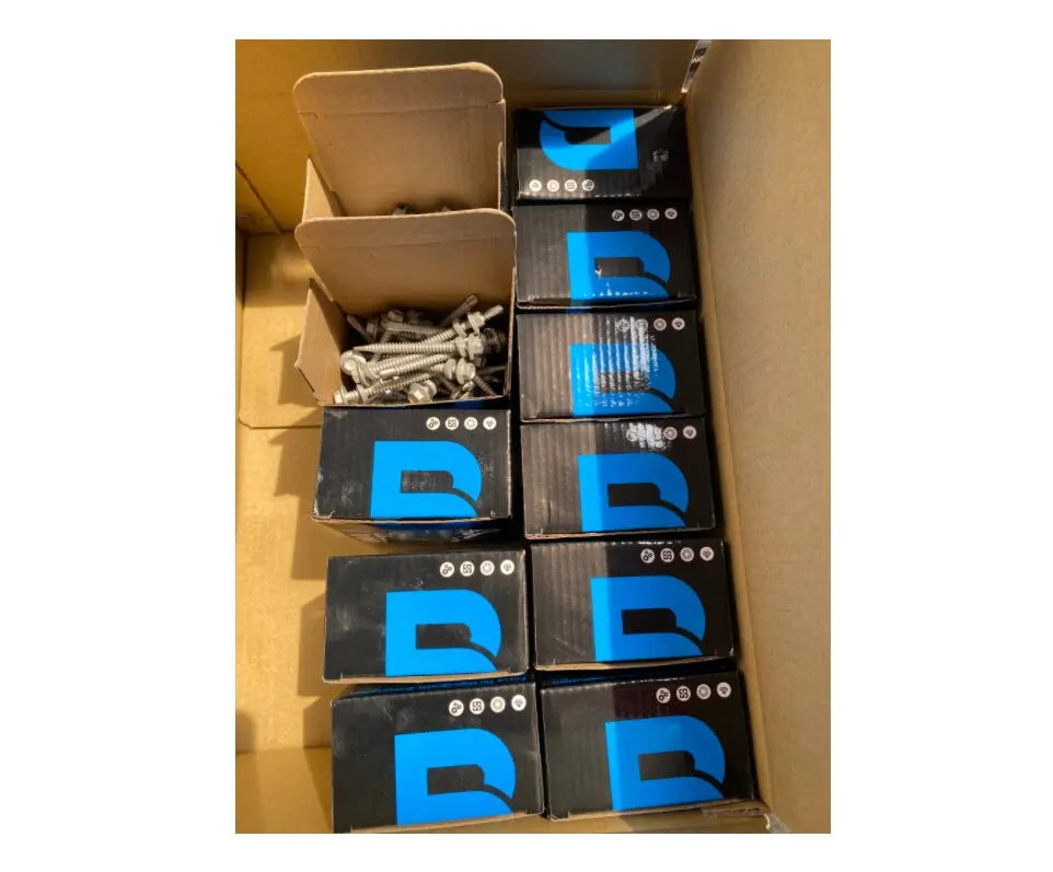 Top Rank 5.5 6.3 Thread #14X 1-8"Inch Hex Washer Head Self Drilling Screws 1000-3000hrs Ruspert With EPDM Washer for Roofing
