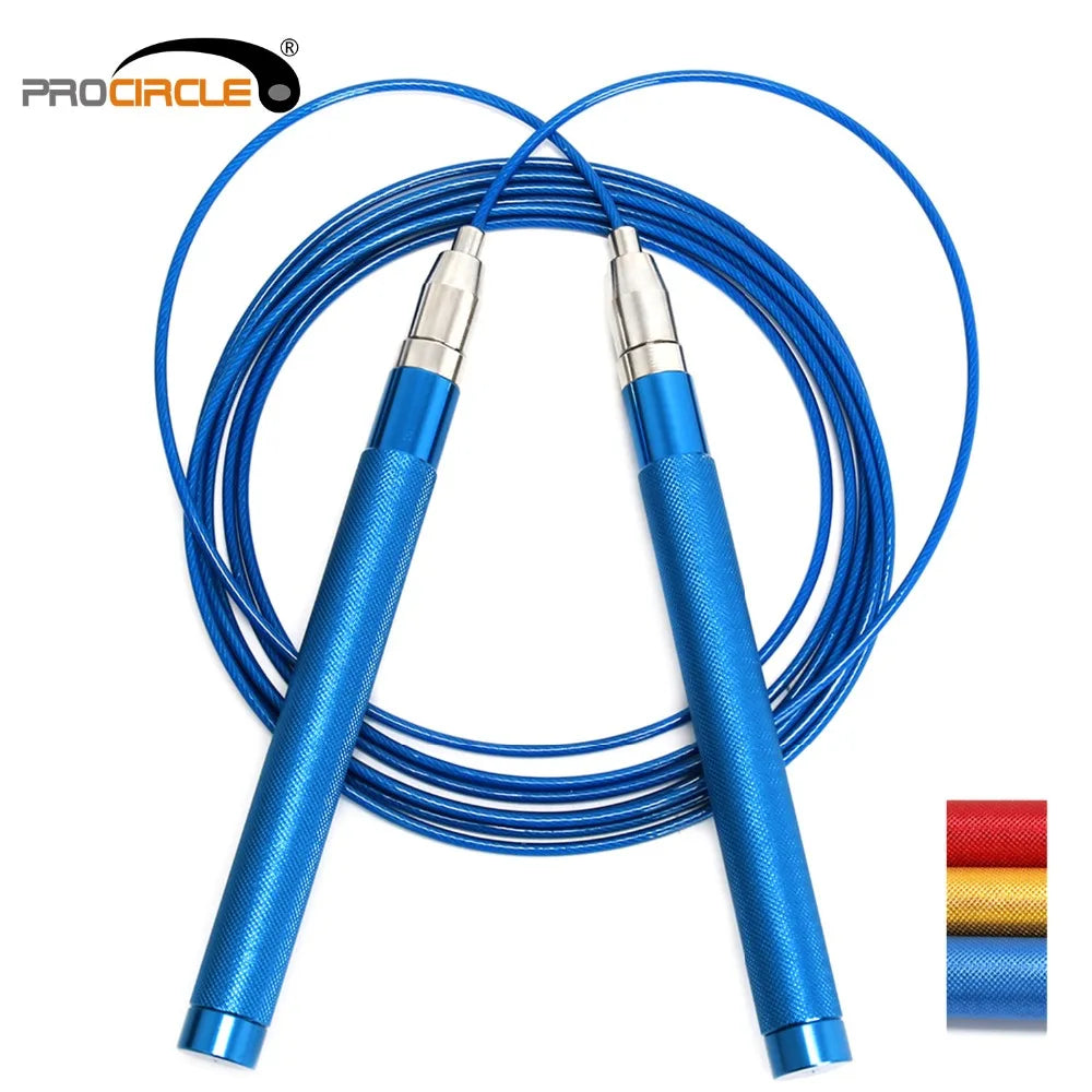 Custom Aluminum Alloy Adjustable Speed Steel Wire Jump Rope by ProCircle for Hot Sale