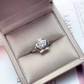 Factory Supply Women's Selfie Finger 1CT VVS Moissanite Rings 925 Sterling Silver Accessories Wholesale