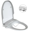 Modern Full Functional Dual Nozzle Vertical Spray Rear Front Washing Cleaning Bidet Toilet Seat Cold Water Non-Electric Hotel