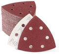 DE Warehouse 24H Shipping Free Delivery 25pcs 93mm 40-400 Grit Triangle Sanding Pads Mouse Sander Pads Durable Dust-Free 6-Holes