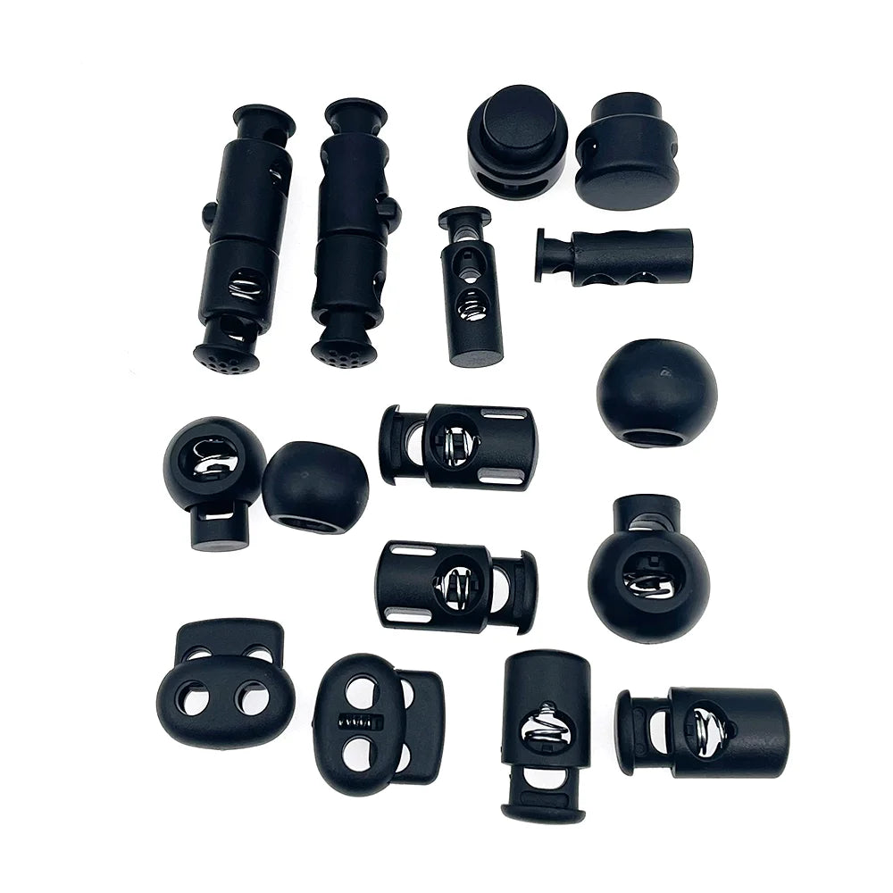 Wholesale Adjustable Rope End Toggle Stopper Backpack Accessories Plastic Cord Stopper Locks for Lanyard